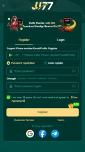 JJ77 Register
